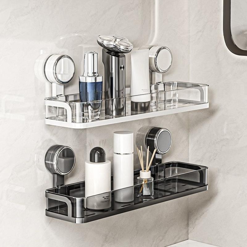 Scaffale portaoggetti per bagno, Scaffale portaoggetti da parete per bagno senza fori, Lavabo multifunzionale, Scaffale per bagno