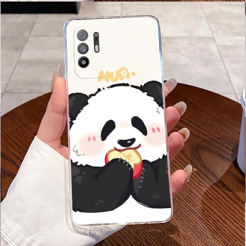 For Oppo A94 5G Reno 5Z CPH2211 Case Transparent Bumper Luxury Cute Love Heart Rabbit Funny Casing Back Cover Phone Case Fundas