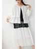 Spring Sweet Mori Girl Embroidered Lace A-Line Skirt