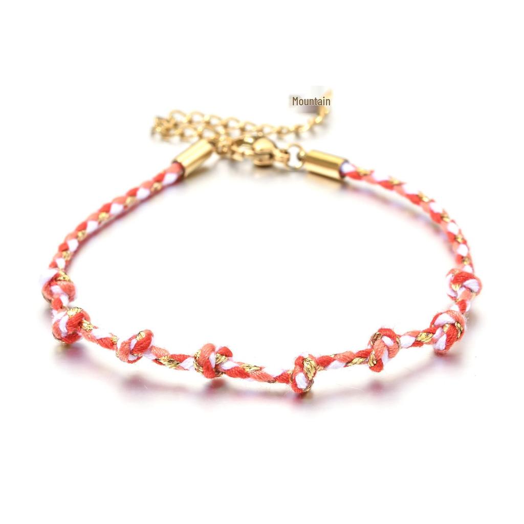 Personalized Bohemian Style Handmade Colorful Woven Bracelet for Women