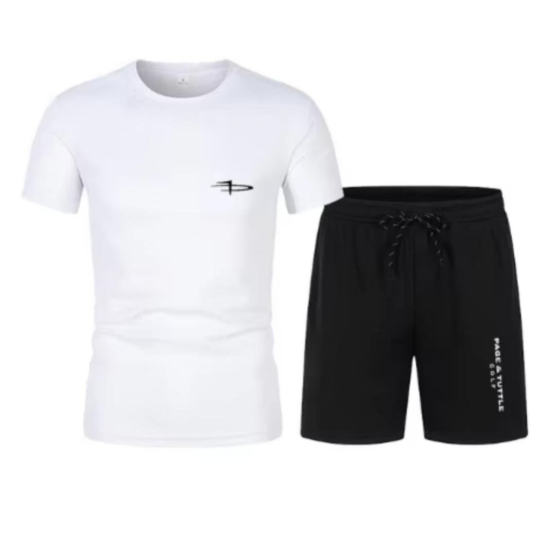 

2025 Новый летний комплект спортивной одежды с коротким рукавом класса люкс для футбола, мужской модный повседневный комплект из двух предметов: футболка + шорты 6XL