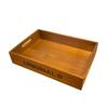 Retro Wooden Planter: Solid Wood Rectangular Balcony Pot with Bonsai Grid for Succulents and Flowers