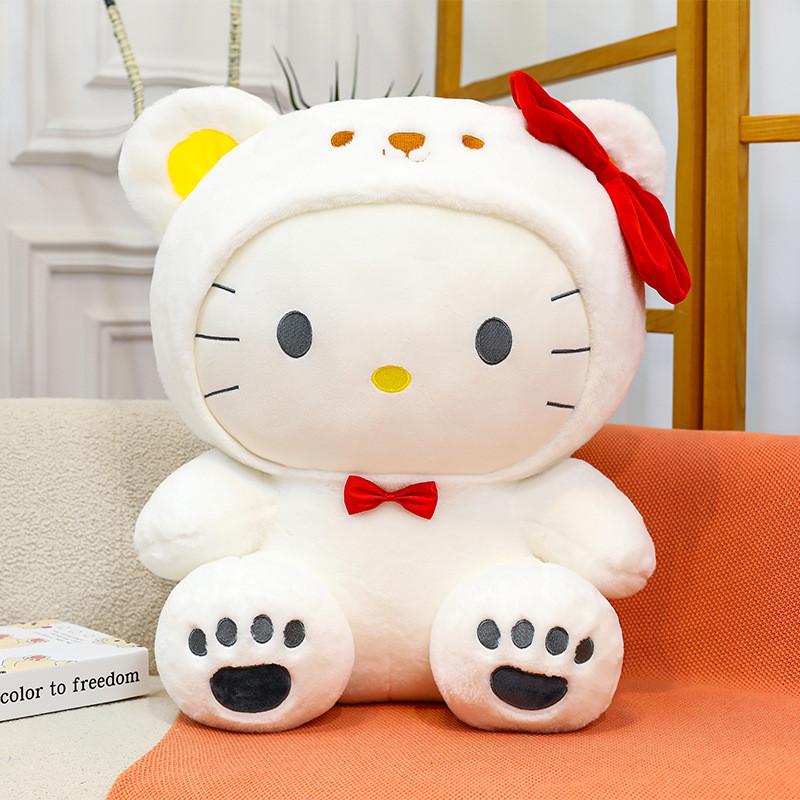 Süßer Hello Kitty Weißer Bär Plüschtier Kinder Spielzeug Für Sammler Und Geschenke