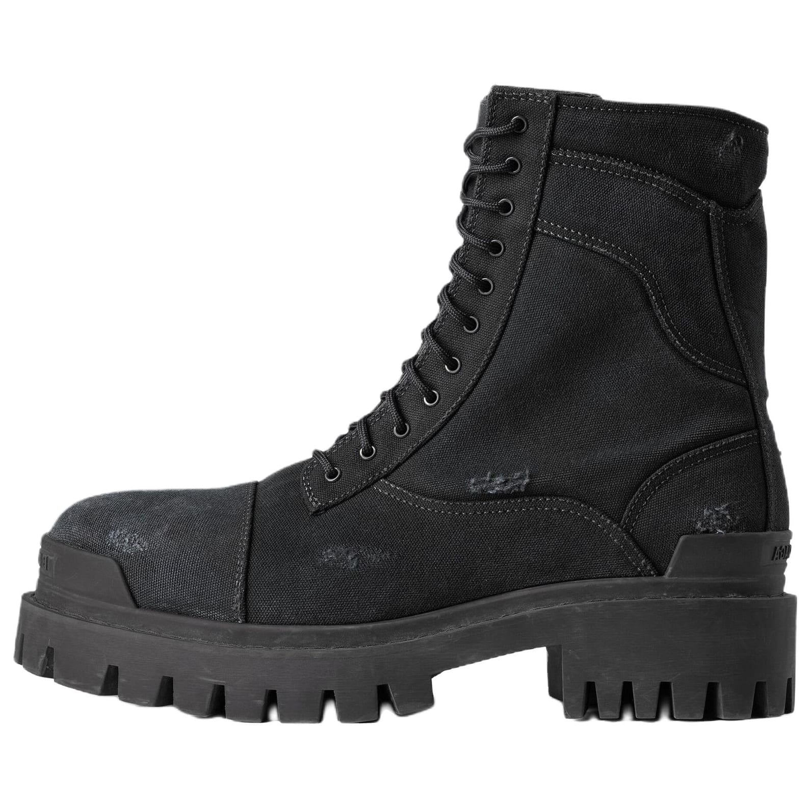 Balenciaga Crew Combat Boots Men`s Black