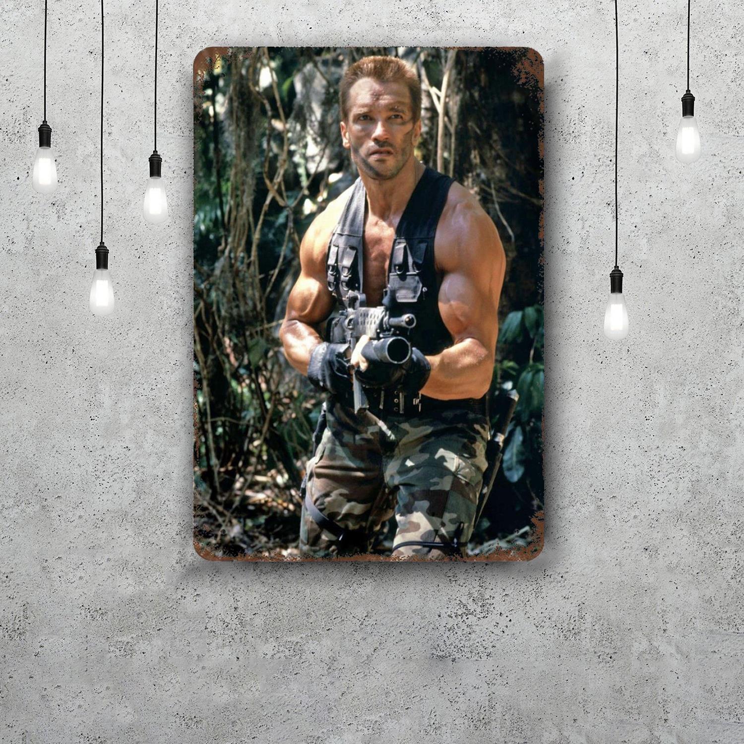 

schwarzenegger Governor Decor Vintage Metal Signs Tin Signs Captain Poster Decor for Bar Pub Club Man Cave Wall Decoration 20x30cm（7.8x11.8inch）