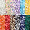 40g 3mm Glass Seed Beads Mixed Color Round Loose Spacer Glass Rice Beads For Jewelry Making DIY Bracelets Necklace Accessories