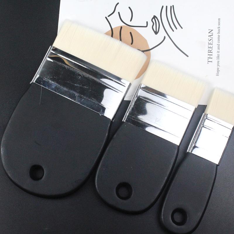 Black Nylon Bristle Paintbrush for Artists with Individual Packaging