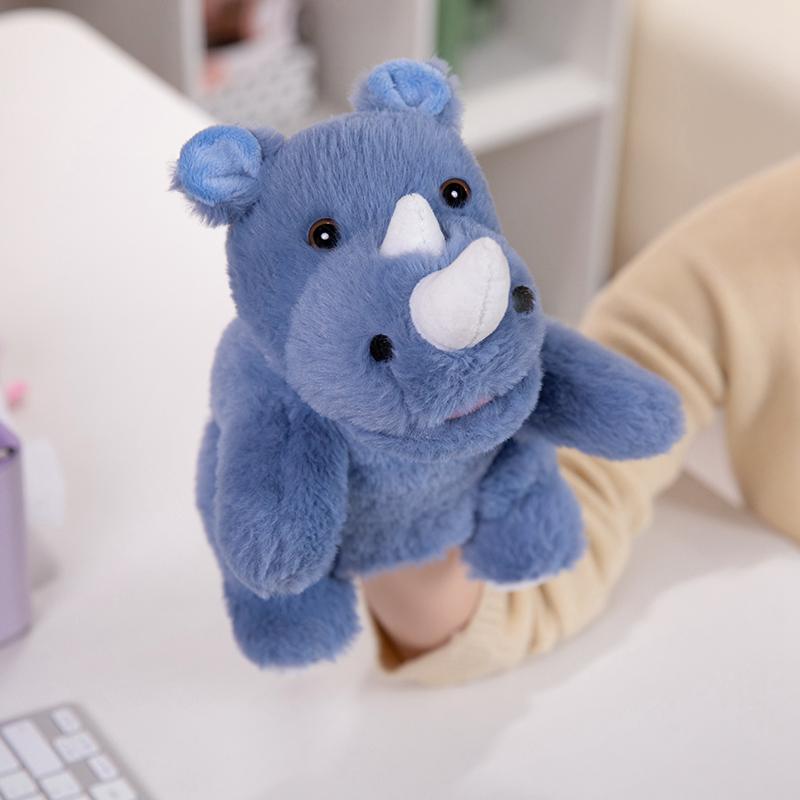 Stuffed Plush Animals Toys Hand Finger Story Puppet Kawaii Dolls Educational Baby Toys Sloth Raccoon Koala Panda Children Gifts