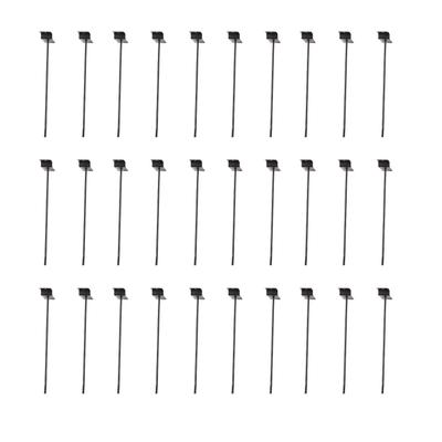 30PCS Panel Hooks Black Slatwall Hanger Thickened Easy Installation Anti Rust Display Pegs for