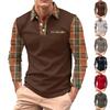 Men's Long-sleeved Collared Button-down Pocket Casual Top