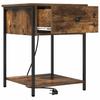 Nightstand Set 2 pcs Smoked Oak 42 x 41 x 56 cm