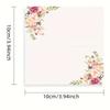 25Pcs Double-Sided Floral Place Cards, Printed Name Table Number Cards for Wedding, Birthday Party & Greeting Cards