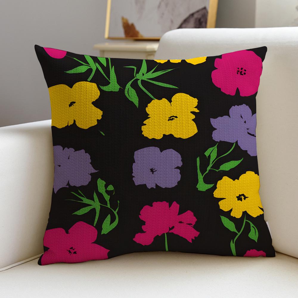 Artistic Andy Warhol ArtS Cushion Cover Breathable and Skinfriendly Linen Pillowcase Square Removable and Washable Cushion