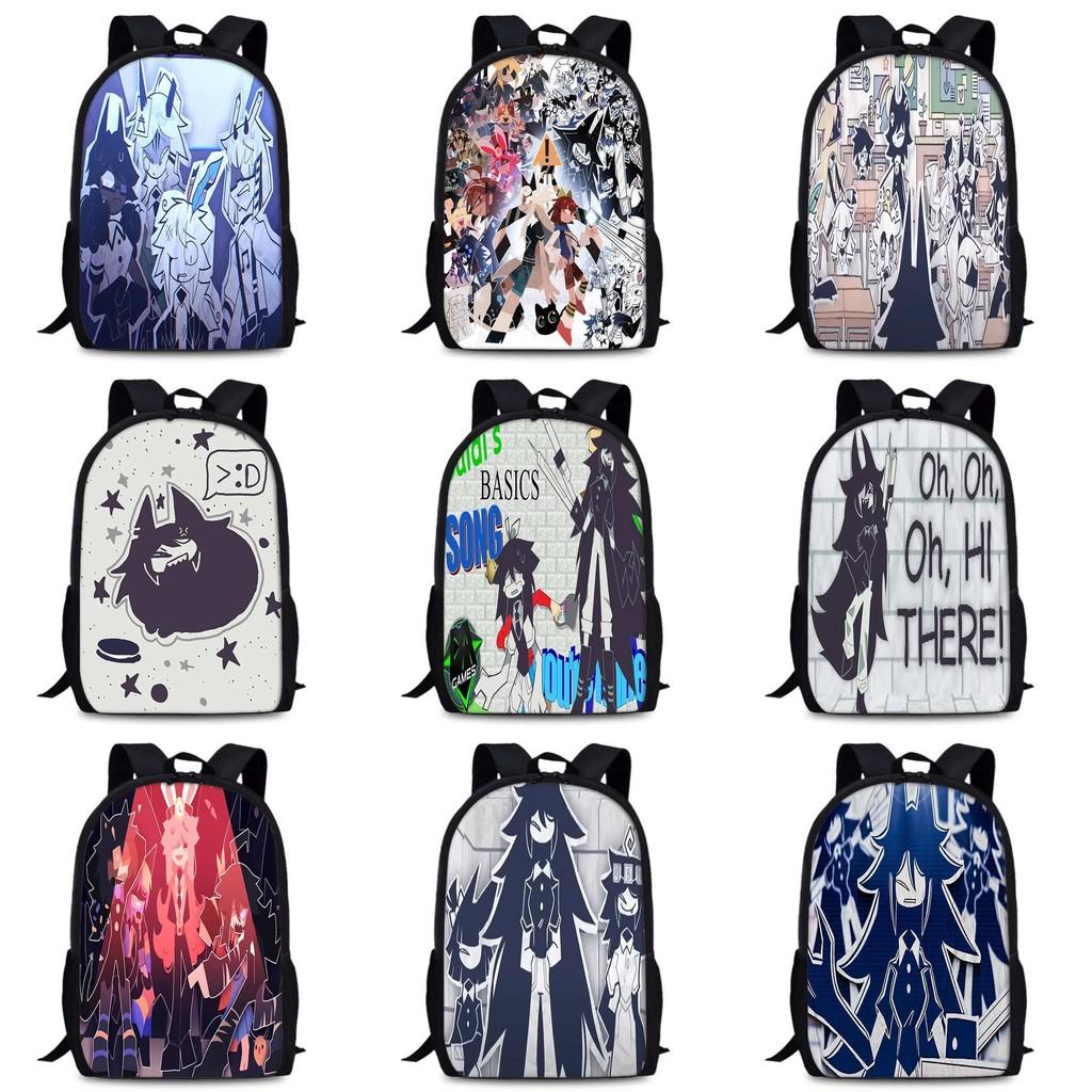 Durable Oxford Fabric School Backpack Unisex Miss Circle Cross-border Trendy Design