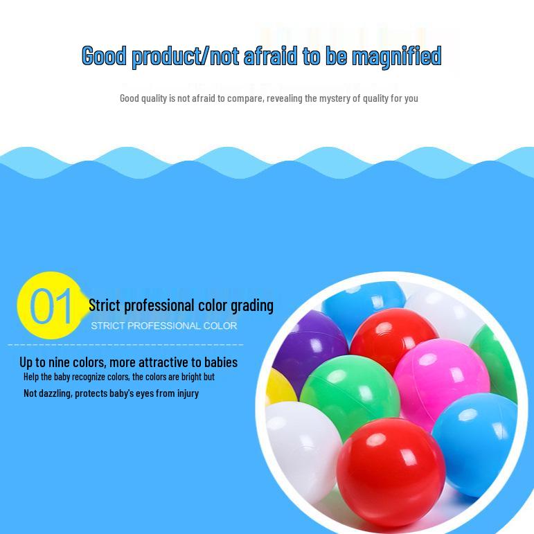 Colorful Children's Ocean Balls - Thickened 5.5CM, 7CM, and 8CM Balls for Ball Pits