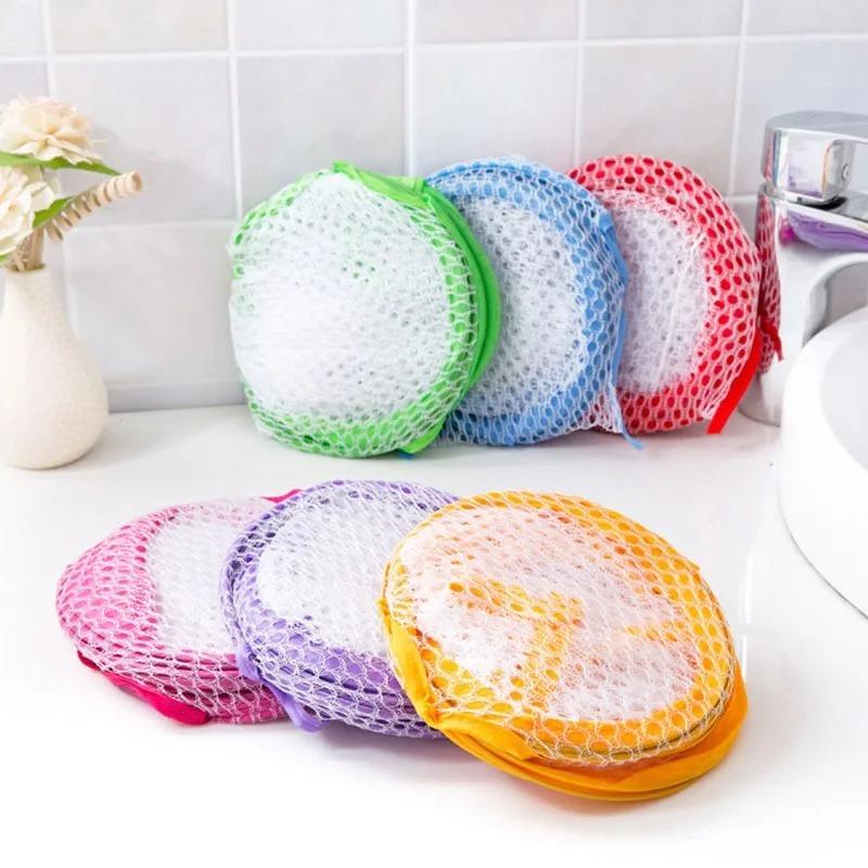 Nylon Mesh Fabric Laundry Storage Basket For Toy Foldable Washing Basket Dirty Clothes Sundries Basket Box Storage Basket