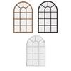 Arched Window Wall Mirror Decorative Mirror Windowpane Arch Mirror for Bedroom Farmhouse Entryway Bathroom Home Decoration