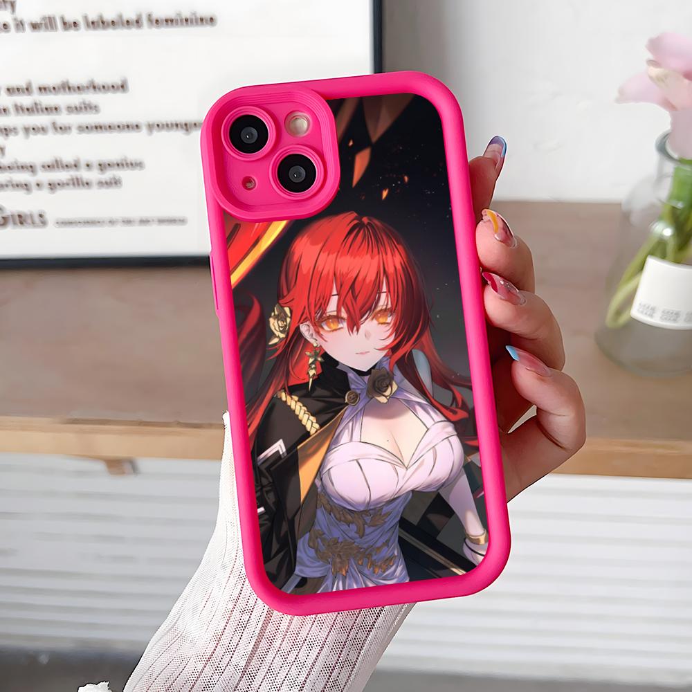 

HSR Himeko Thicken TPU Mobile Phone Case for iPhone 17 16 15 14 13 12 11 Air Pro Max Plus Colorful Cover iPhone 13 Pro
