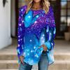 Women Round Neck Loose Long Sleeve Tunic Soft Solid Tops Ideal For Household Relax And Casual Outdoor Walks