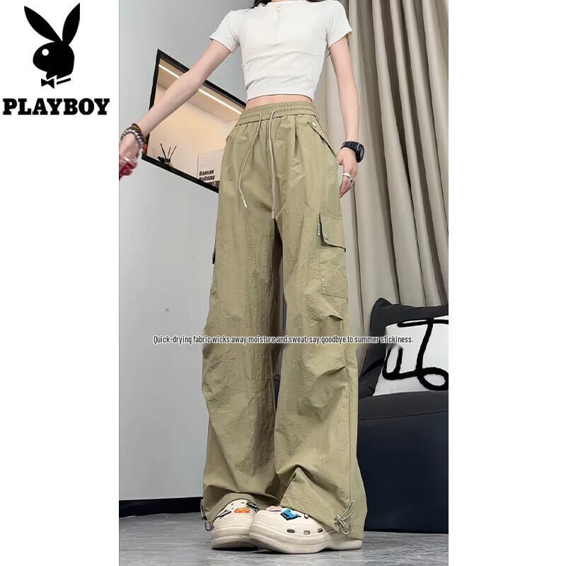PLAYBOY Unisex Quick-Dry Straight Leg Cargo Pants M