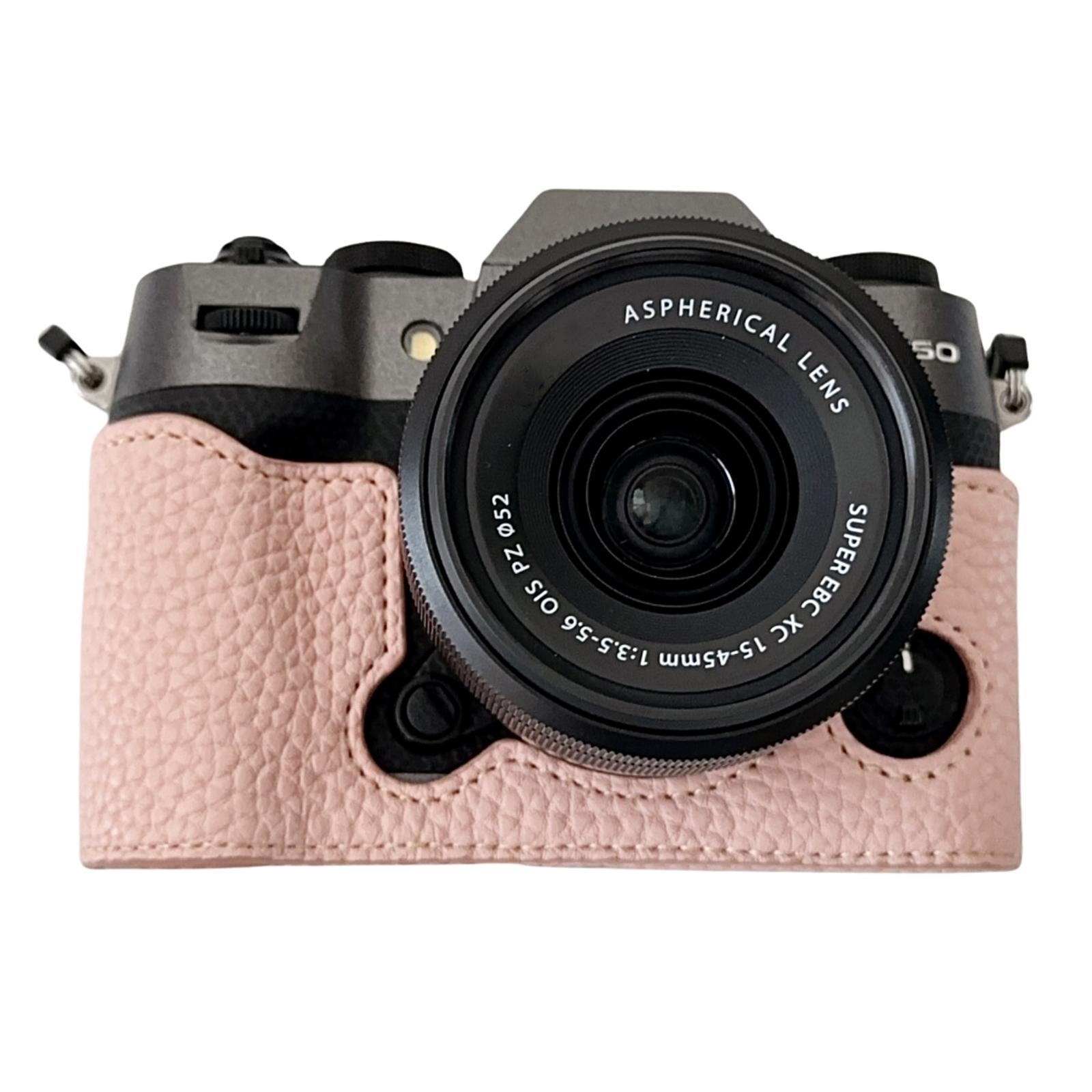 

Чохол для камери Fujifilm X-T50 з великим вирізом, текстура лічі, ПУ-шкіра, захисна кришка D