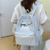 Schoolbag Japanese puppy embroidered backpack fresh multi-color college style student schoolbag lightweight large-capacity computer backpack