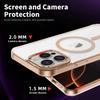 Luksusowe etui Desert Gold Clear Case do iPhone'a 16 15 14 13 12 Pro Max 16 Plus z akrylu, przezroczystego TPU, z magnetycznym etui Magsafe
