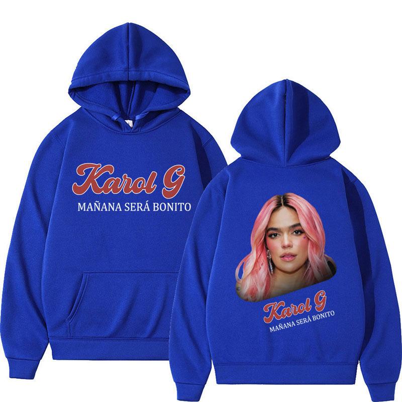 Karol G Manana Sera Bonito Vintage Hoodies Fashion Hip Hop Hooded Sweatshirt Oversized Warm Hoodie Streetwear Fans Gift