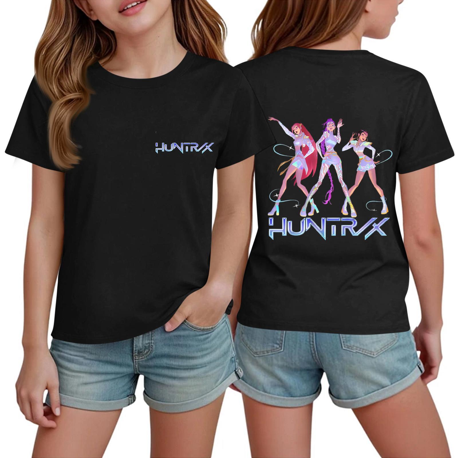 Children s Casual Printed Round Neck Short-sleeved Top 100