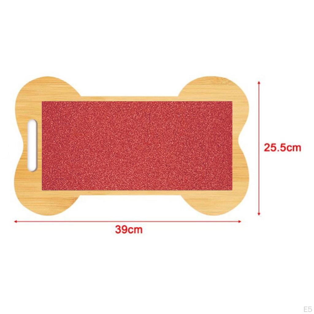 Dog Nail Scratching Pad, Bone Shape, No Grinding, Trimming, Nail, for