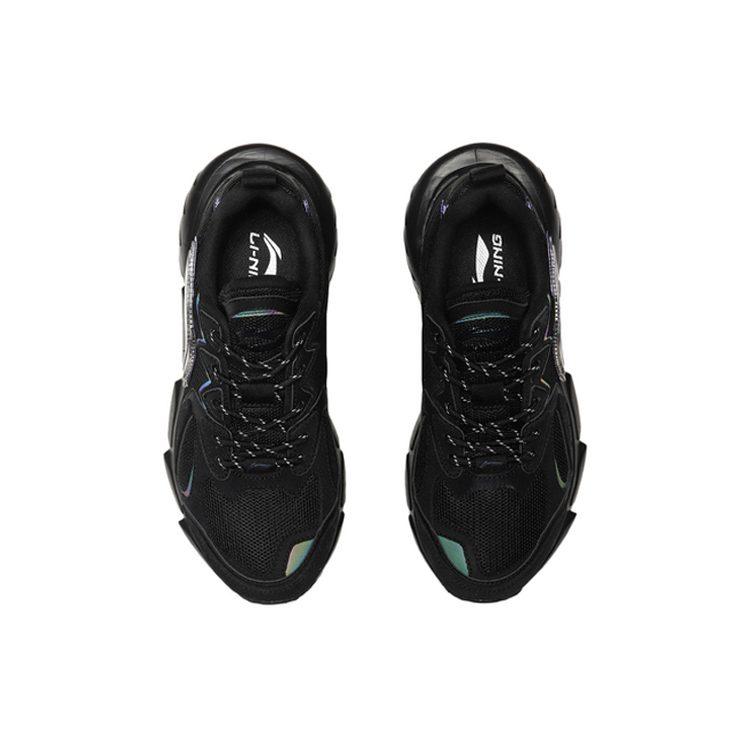 Li Ning Omen Textile, Synthetic Leather, Split Suede Abrasion Resistant Breathable Low top Sports Casual Shoes Men's ARLQ035-4
