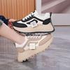 Herbst neue Papa-Schuhe ins Studenten Laufschuhe Freizeit Plateau erhöhte Baumwollschuhe W