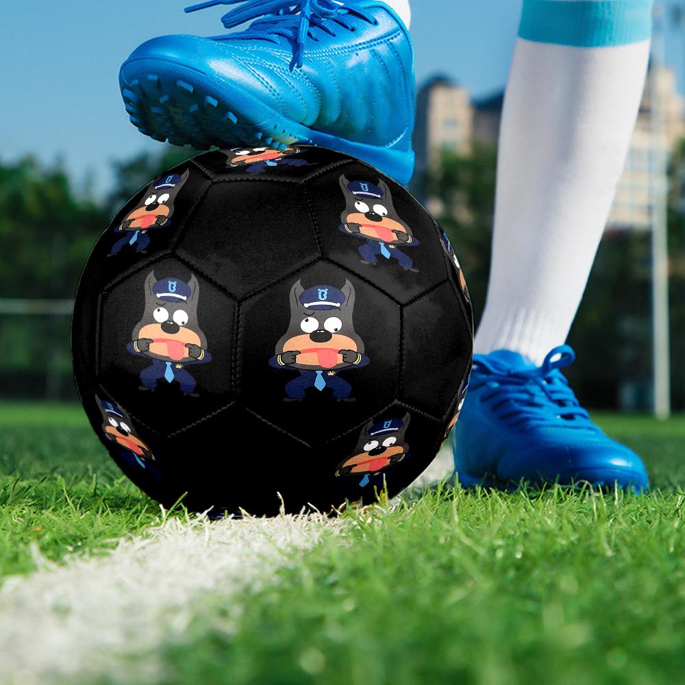 Sheriff Labrador Theme Size 5 Soccer Ball, Suitable for Both Indoor and Outdoor Matches, a Gift Suitable for Everyone.