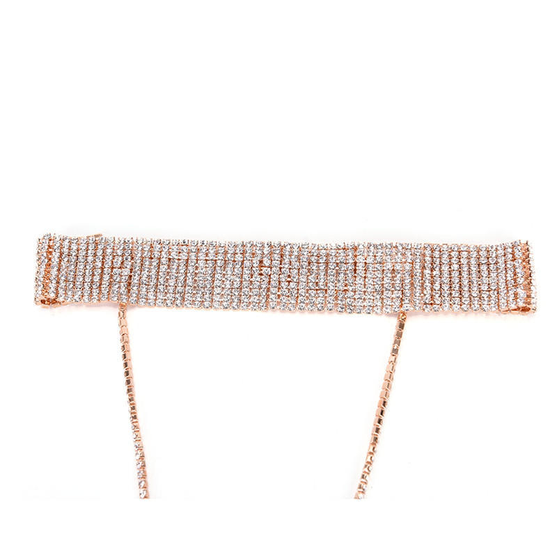 Dámský náhrdelník na klíční kost Přívěsek Řetízek Choker Límec Šperky