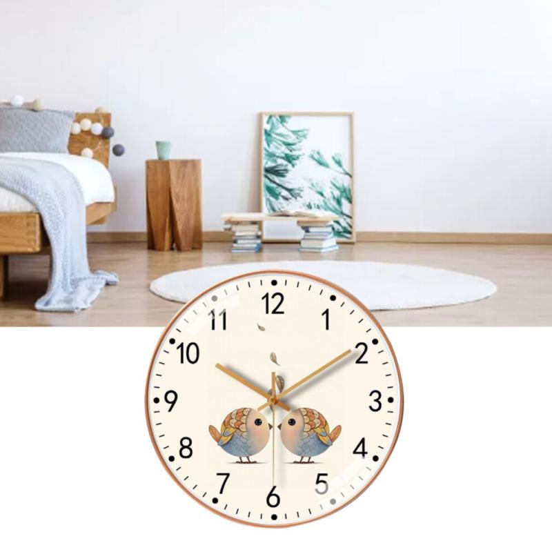 Einfache 8-Zoll-Wanduhr Quarzit Dekoration für Zuhause, geräuschloses Ticken, Wohnzimmer Schlafzimmer