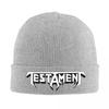 Testament Band Beanie Hat For Men Women Heavy Metal Band Winter Warm Skull Knitting Hat Cap