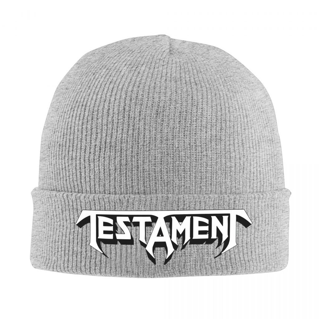 Testament Band Beanie Hat For Men Women Heavy Metal Band Winter Warm Skull Knitting Hat Cap
