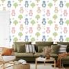 Teddy bears on a white background wallpaper for the living room and bedroom 50x1000