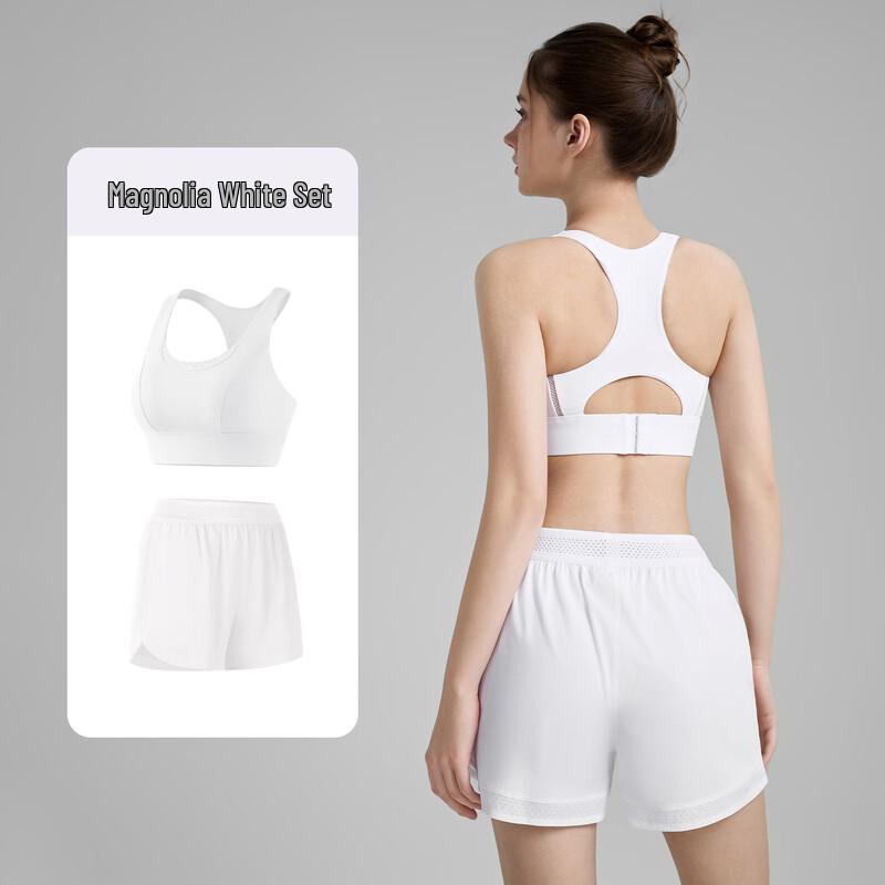 

Women s Yoga Shorts and Racerback Sports Bra Set M