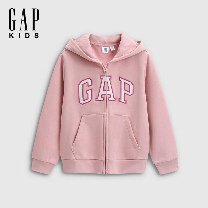 Gap Girls  2025 Autumn Logo Fleece Loose Hoodie 130/64