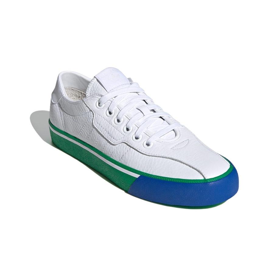 adidas Originals Love Set Super Synthetic Leather Non-Slip Low-Top Skate Shoes Unisex Sneakers White Green Blue FV9723