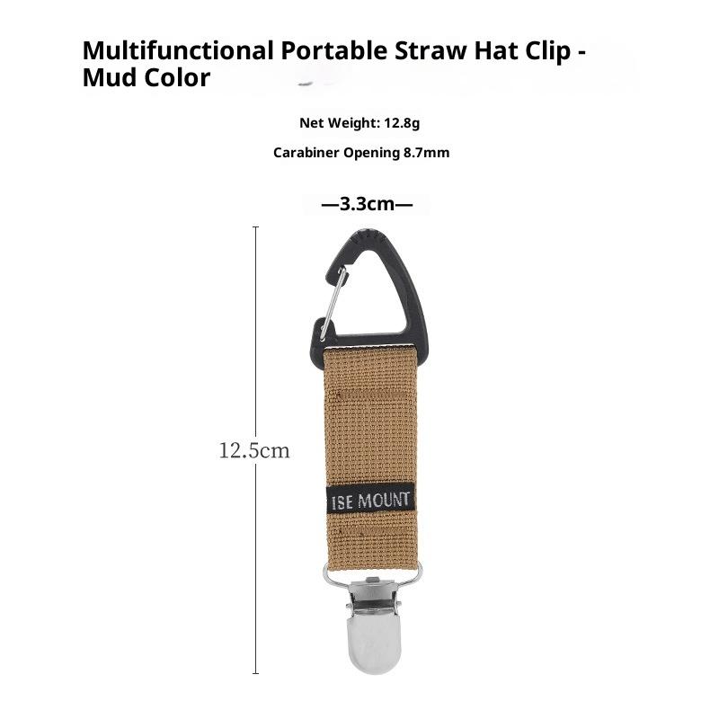 Outdoor Travel Straw Hat Clip Portable Hat Bag Clip Glove Clip Organizer Baseball Cap Holder Hats Brim Hanging Hook