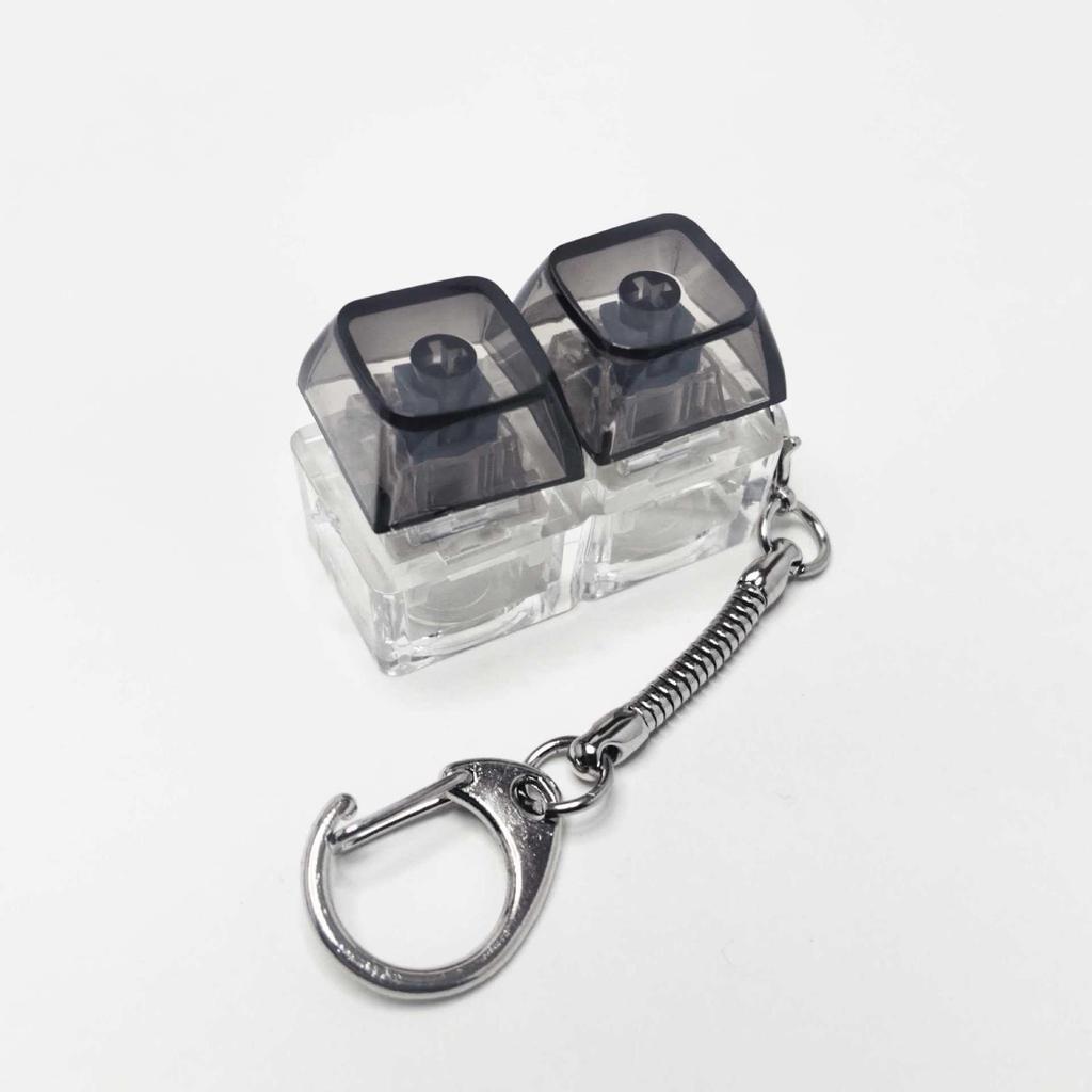 Cross-Border High-Clarity PC Mechanical Switch Tester Keychain - 3.4-Key Squeeze Fun Decompression Pendant