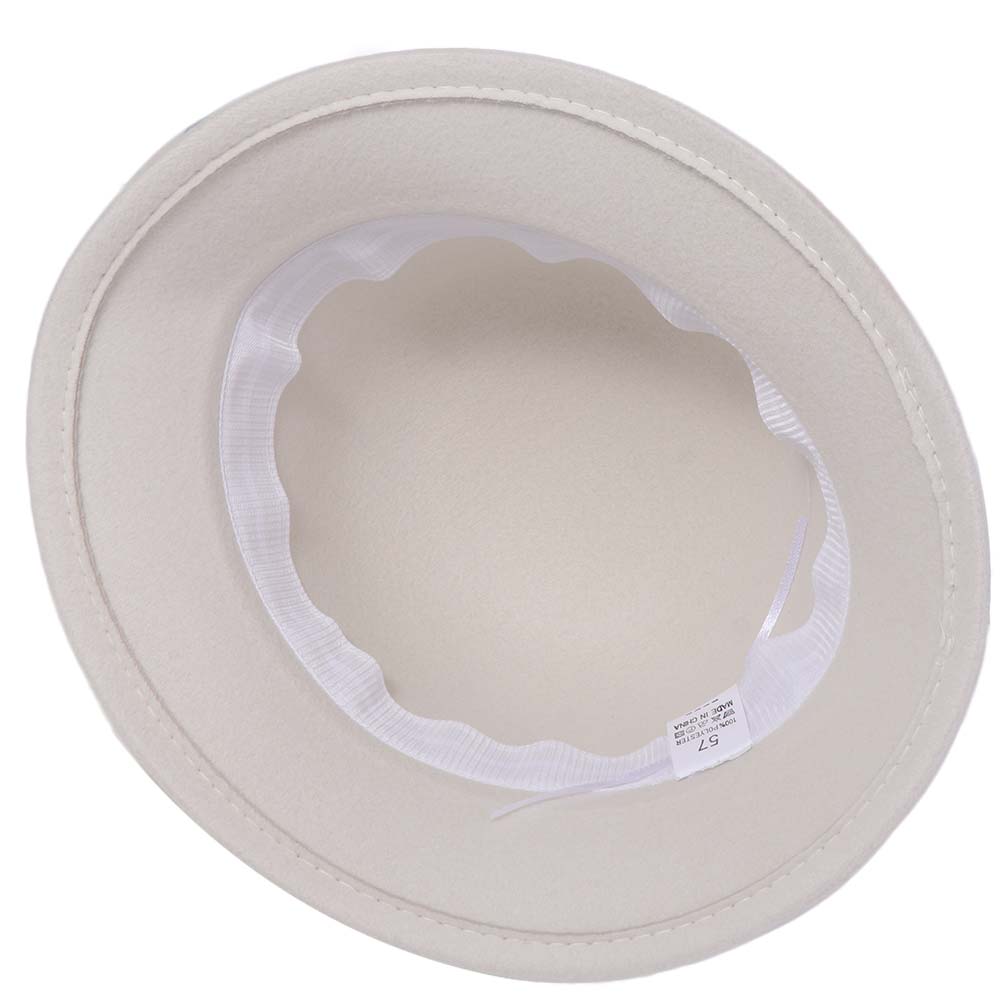 Chapeau Tweed Nœud Style Français Chapeau Melon Feutre Couleur Unie Chapeau Nœud Mode Femme Dame