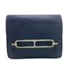 Compact Wallet Mini Wallet Coin Case Flap Epsom Ruri Slim Pochette Navy Epsom Unisex Used
