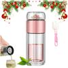 1pc Tea InfuserBottle Double Layer Leakage Proof Glass Water Bottle Separation of Tea and Water Mug Cup for Office Travel Home