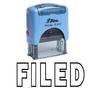 FILED Self Inking Rubber Stamp Office Stationary Custom Shiny Stamp