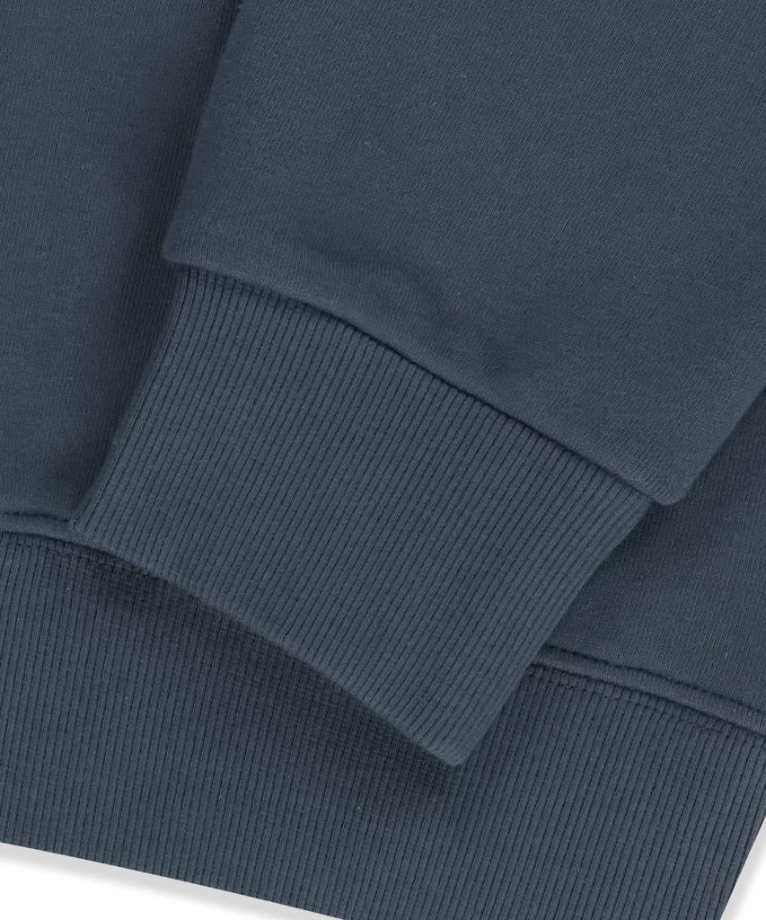 BROWNBREATH Cracked Tag Crewneck - Blue