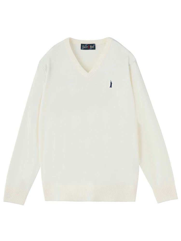 

Sweater Wool Blend Knit Pullover 4206508 [East Boy] 12G Women s Off-White (900)