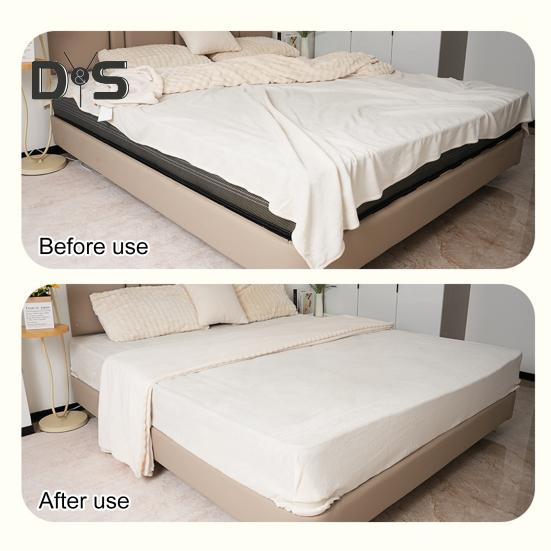 4/8Pcs Bed Sheet Holder with Lock Strip Heavy Duty Bedsheet Corner Fastener Keep Sheets Tight All Mattress Size Fitted Sheet Fixing Clip Keeper